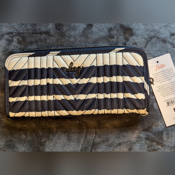 lug Handbags - NWT - LUG - Straddle - Navy w/White Stripes